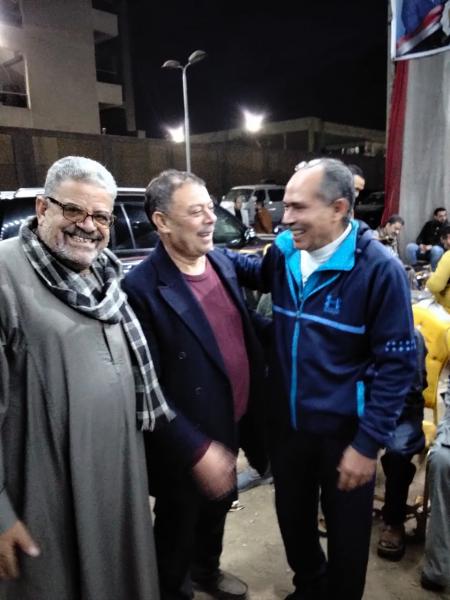 خلف عبدالراضى يهنيء النائب الحاج خالد رياض 