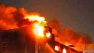 نشوب حريق بورشة تصنيع أكياس بلاستيكية دون وقوع إصابات بأبو النمرس