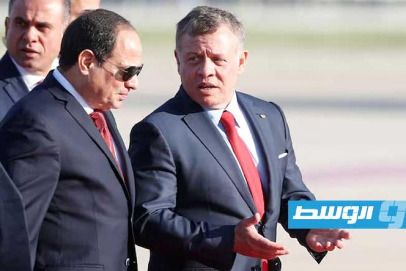 الرئيس السيسي والملك عبد الله - أرشيفية