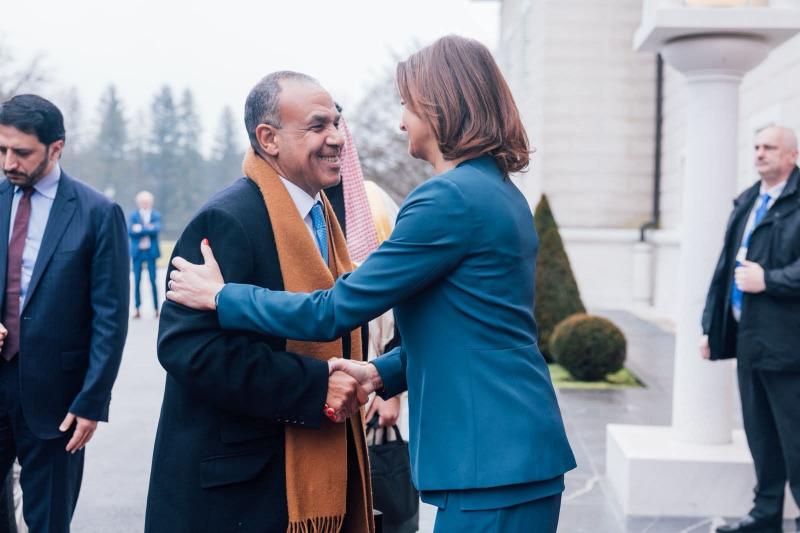 وزير الخارجية والهجرة الدكتور بدر عبد العاطي ووزيرة خارجية سلوفينيا 