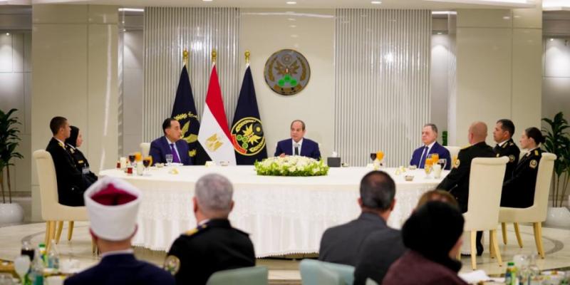 الرئيس السيسى يحضر افطار الشرطة المصرية 
