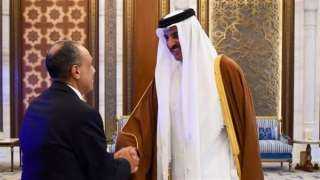 عبد العاطي يلتقي أمير قطر ويؤكد دعم مصر الكامل لها في مواجهة الهجوم الإيراني