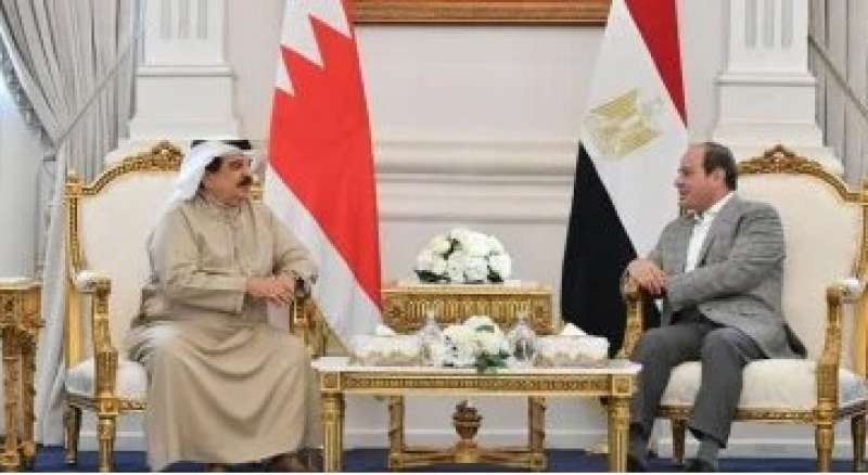 الرئيس السيسى والملك حمد بن عيسى 