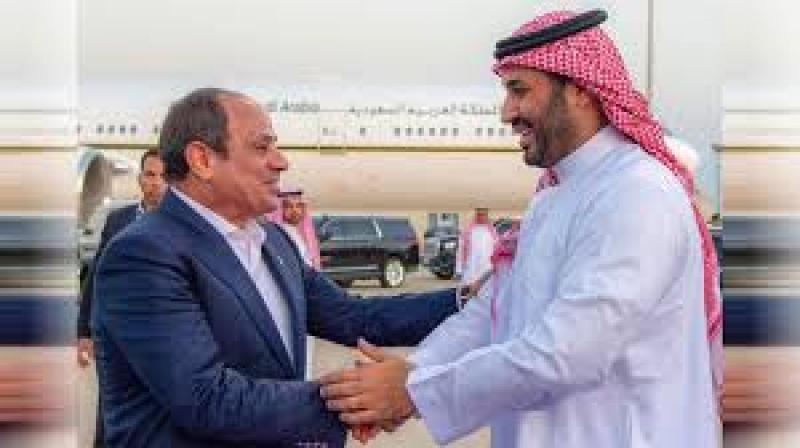 الرئيس السيسى وولى عهد  السعودية الامير محمد بن سلمان 