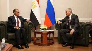 وزير الخارجية يلتقي رئيس مجلس الدوما الروسي