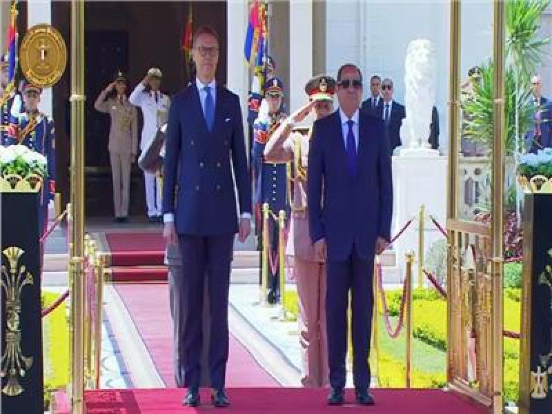 الرئيس السيسي و نظيره الفنلندي بقصر الاتحادية
