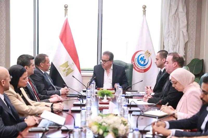 وزير الصحة يبحث التعاون الرقمي مع شركة أورانج مصر لتطوير المنظومة الصحية