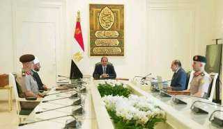 الرئيس السيسي يجتمع مع الدكتور أسامة الأزهري وزير الأوقاف