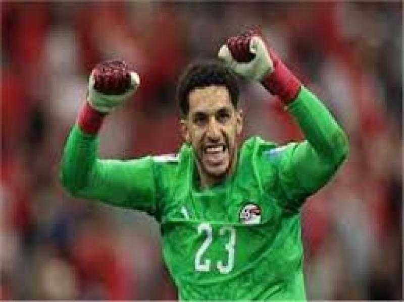 مصطفى شوبير يتصدى لركلة جزاء من أمام ميسي نجم الارجنتين