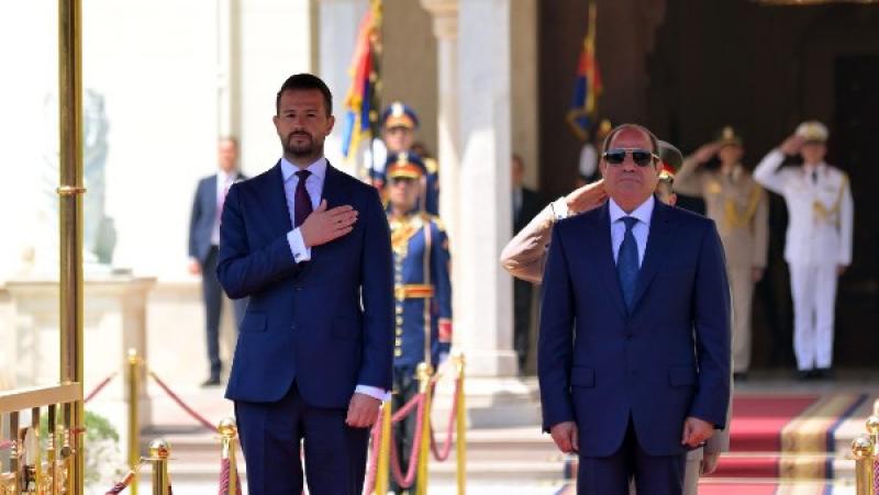 الرئيس السيسي ورييس جمهورية الجبل الأسود