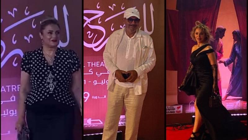 نجوم الفن فى افتتاح الدورة الـ19 من المهرجان القومي للمسرح المصري