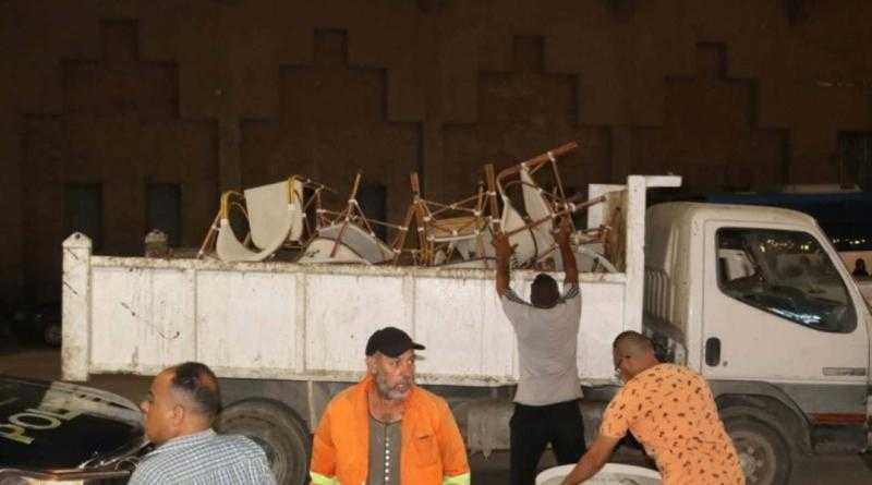 محافظ القليوبية يقود حملة مسائية لإزالة الإشغالات ببنها: لا تهاون مع التعديات على الشارع العام