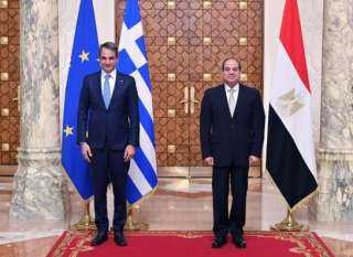 الرئيس السيسى ورئيس وزراء اليونان يبحثان تطورات التعاون فى مشروع الربط الكهربائى