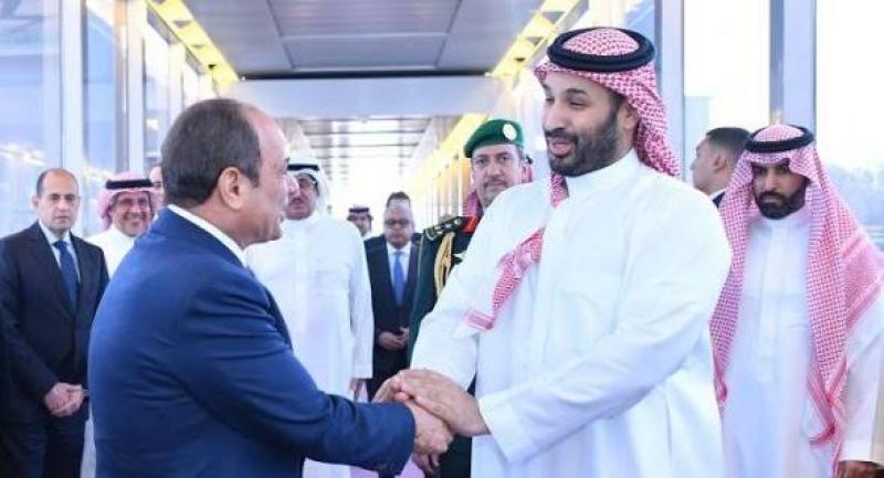 الرئيس السيسى وولى عهد السعوديه 