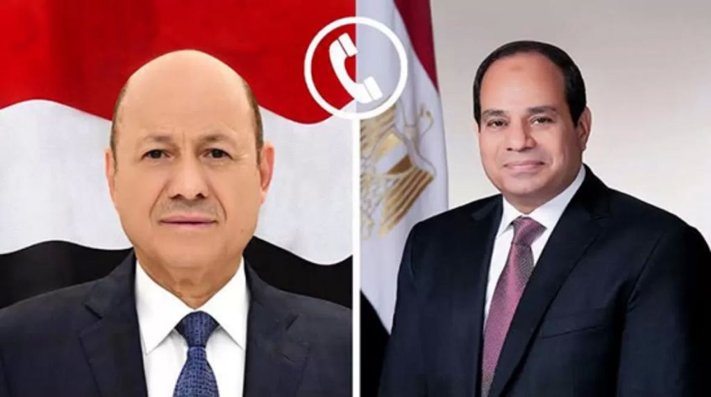 الرئيس عبد الفتاح السيسي و رشاد العليمي