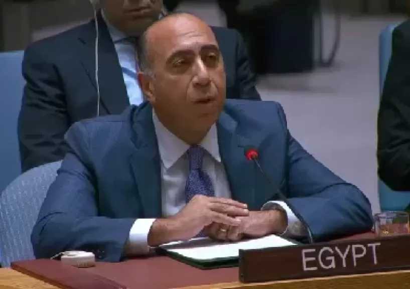 مندوب مصر أمام مجلس الأمن: السودان يشهد كارثة إنسانية وتهديدا لوحدته واستقراره