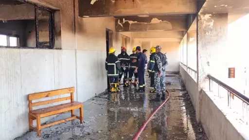 السيطرة على حريق محدود بالمدرسة الميكانيكية الثانوية بسوهاج